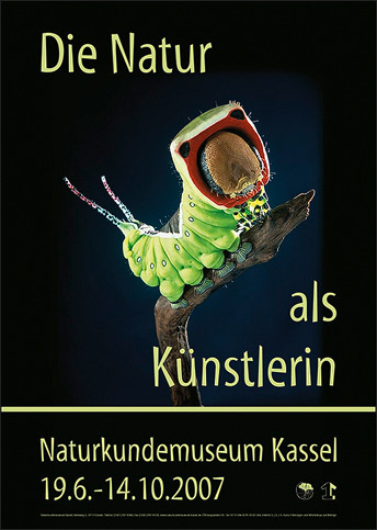 Plakat die Natur als Künstlerin